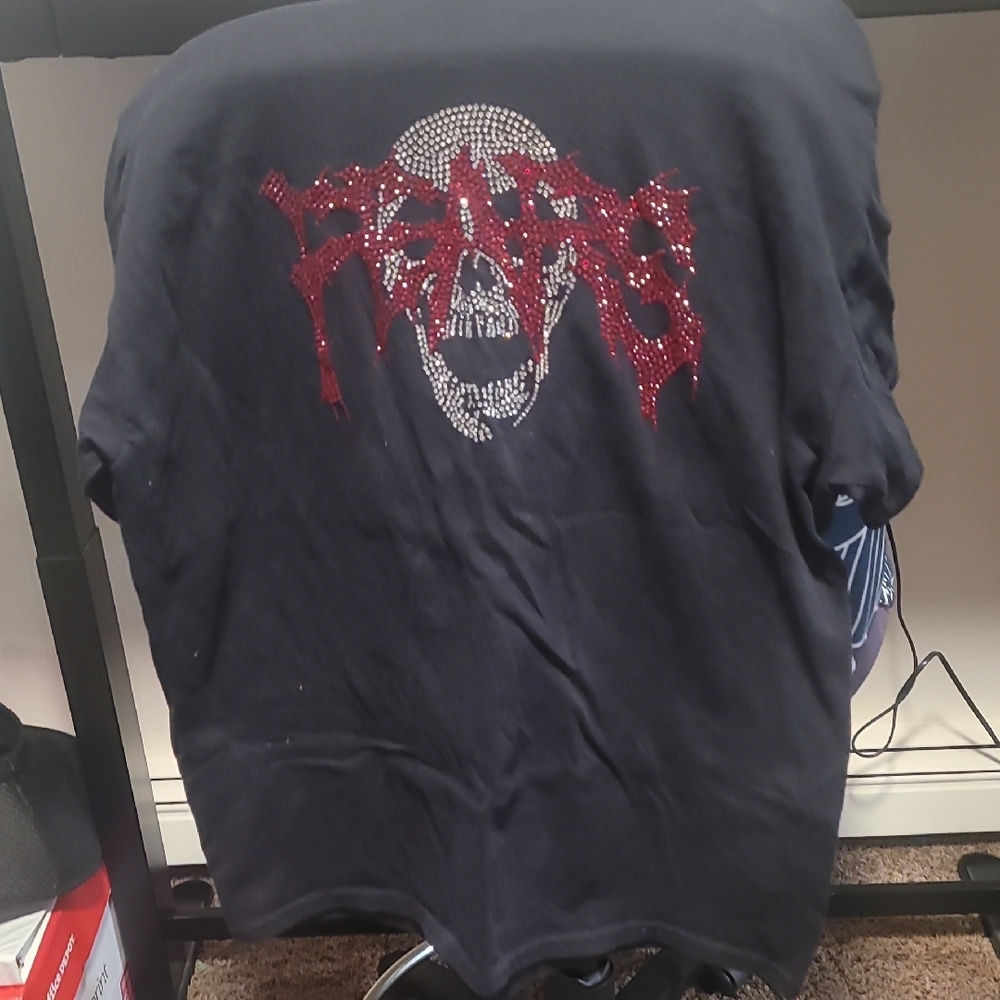 Black Graphic Skull Tee